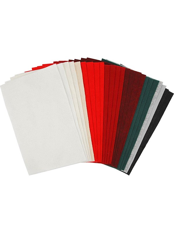 Creativ Company Hobby Felt Assorted Colors 24 Sheets