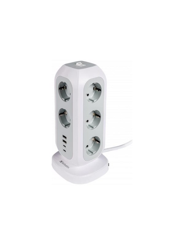 Verbatim EUPT-01 - power strip - 15-in-1 European multi plug extension - 3600 Watt