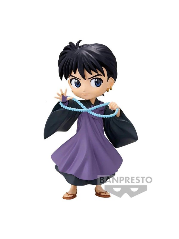 Banpresto - Inuyasha - Q posket-Inuyasha&Miroku-(B:Miroku) Figure 14 cm - Figur
