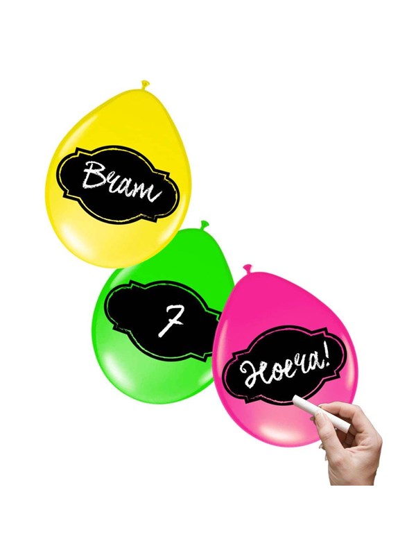Folat BV Writable Balloons Neon 6 pcs.
