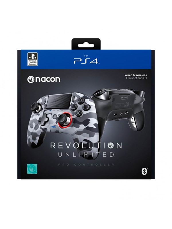 NACON Revolution Unlimited Pro Controller - Camo Grey - Wireless Controller - Sony PlayStation 4