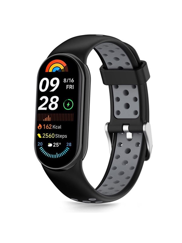 Tech-Protect IconBand Air Strap for Xiaomi Smart Band 8 / 9 / 10 / NFC - Black & Gray
