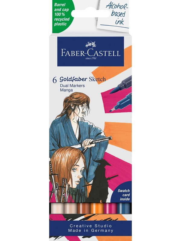 Faber-Castell Sketch Marker Gofa 6ct set Manga