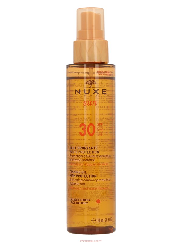 Nuxe Sun Tanning Oil High Protection SPF 30