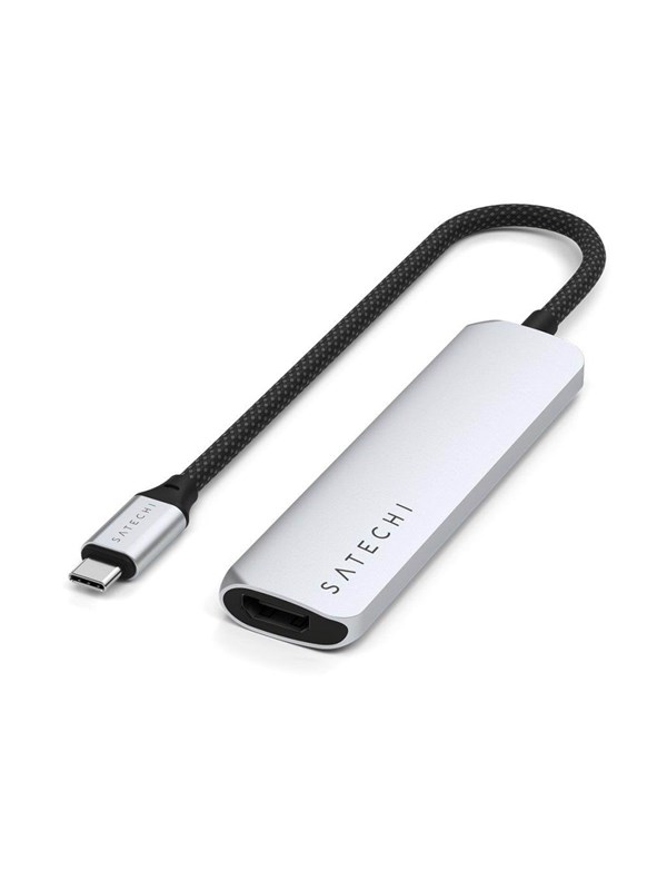 Satechi 4-in-1 USB-C Slim Multiport Adapter 4K - Silver