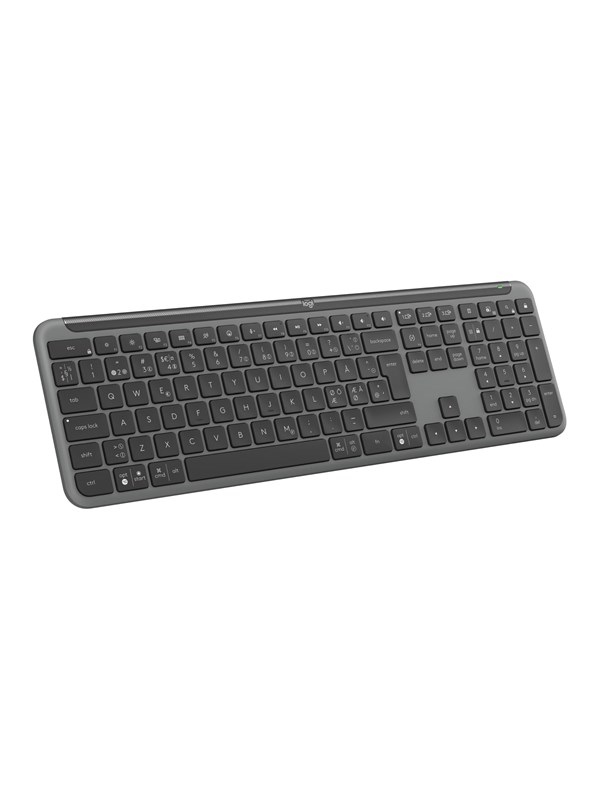 Logitech Signature Slim K950 - Graphite - Tastatur - Nordisk - Grå