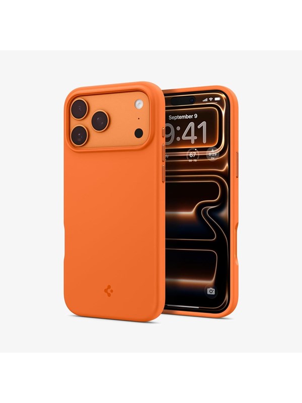 Spigen Silicone Fit MagSafe - cosmic orange - iPhone 17 Pro