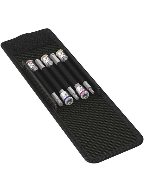 Wera 8740 A HF 1 Zyklop bit socket set with holding function 1/4" drive 5 pieces