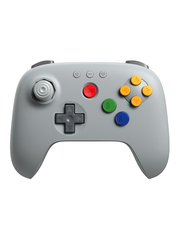 8BitDo 64 Bluetooth - Classic Grey - PC - Switch 1 & 2 - Wireless Controller - Android