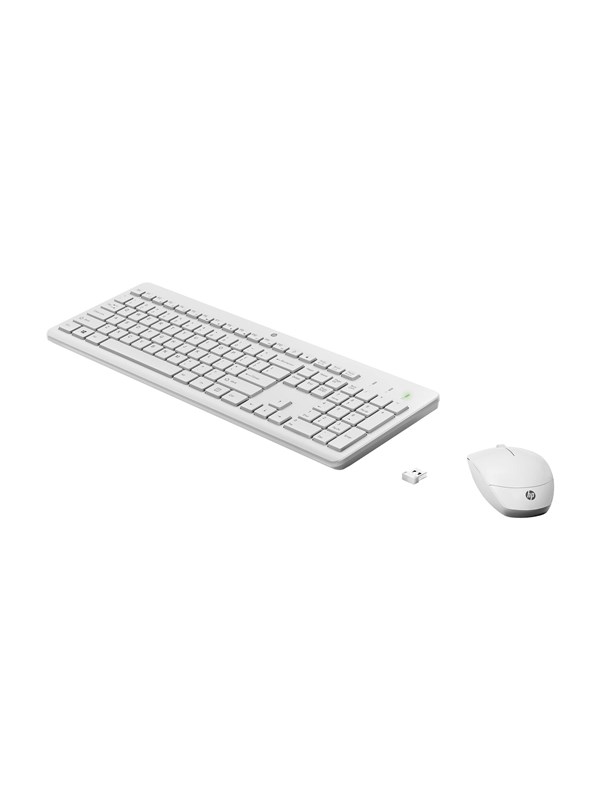 HP 230 - Tastatur & Mussett - Engelsk - Hvit