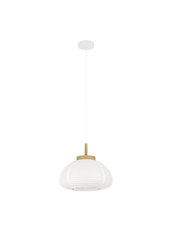 EGLO SUMMERHILL PENDEL Ø400 TRE/HVIT PAPIRSKJERM FSC