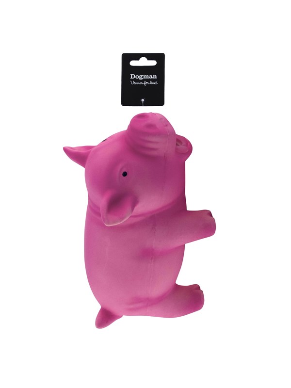 Dogman Hundeleke Latex Gris Rosa 23cm