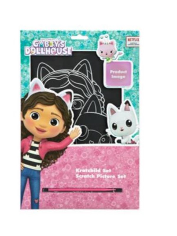 Gabby's Dollhouse Scratch Art Set