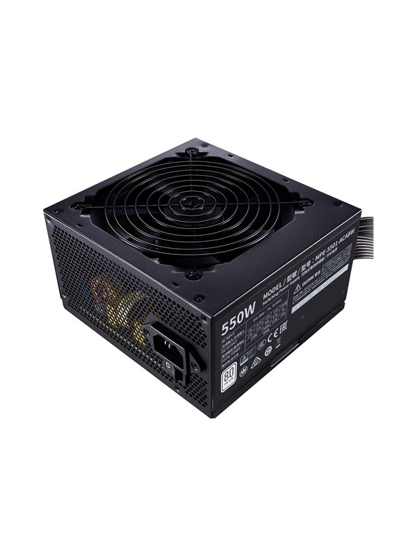Cooler Master MWE White V2 550 Strømforsyning (PSU) - 550 Watt - 120 mm - ATX 2.52 - 80 Plus White sertifisert