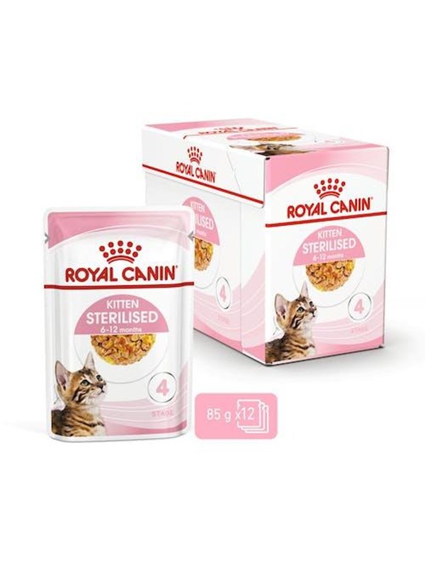 Royal Canin Kitten Sterilised Jelly 12 × 85 g