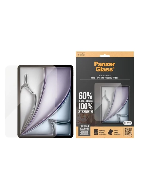 PanzerGlass Screen Protector iPad Air 11'' (2024-2026) | iPad 11'' (2025-2026) | iPad 10.9'' (2022) | Ultra-Wide Fit