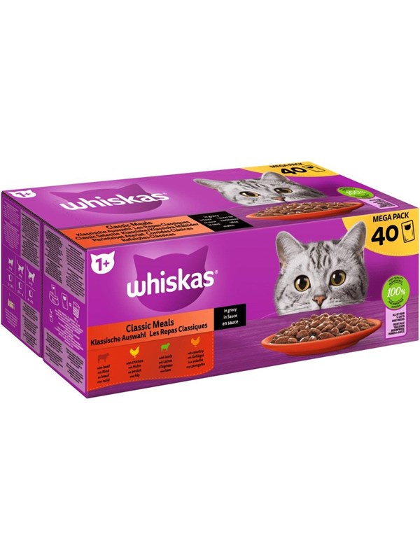 Whiskas Meals Mix in Sauce - Wet cat food - 40x85g