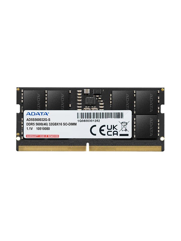 A-Data SODIMM DDR5-5600 - 32GB - CL46 - Single Channel (1 pcs) - Svart