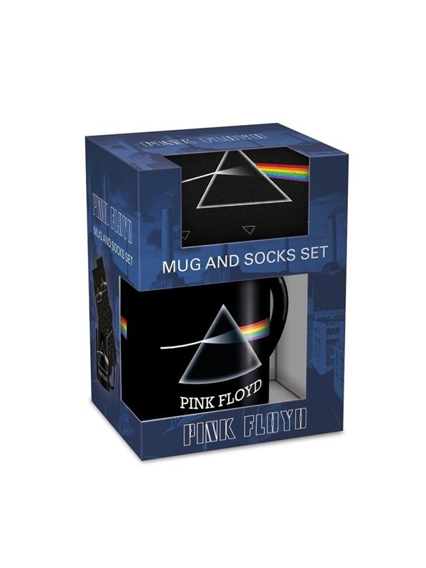 Pyramid - PINK FLOYD MUG & SOCK SET - UK sizes 3-8 (EU 36-41) - Sokker