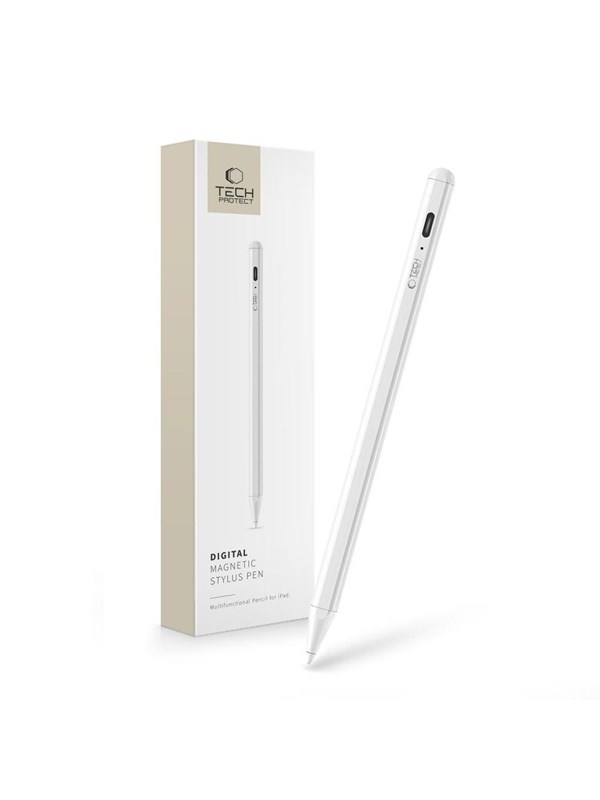 Tech-Protect  Digital Magnetic Stylus for iPad - White
