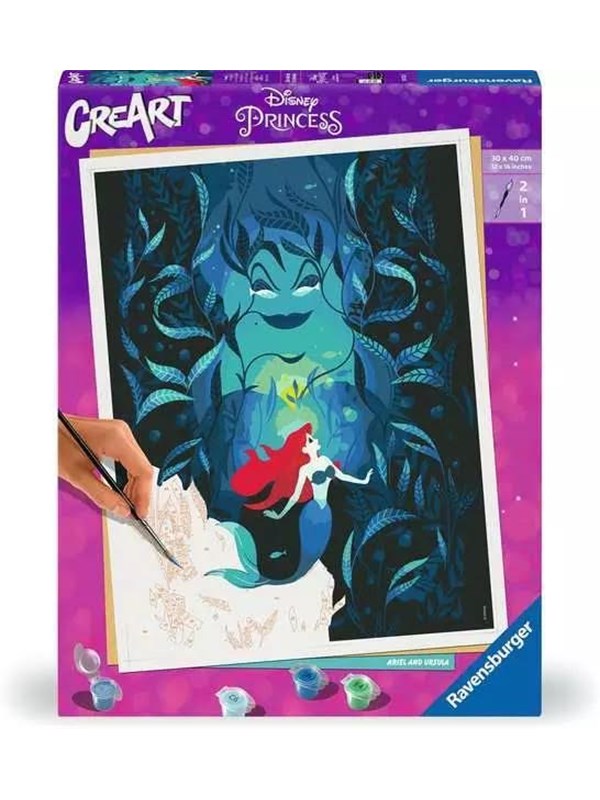 Ravensburger CreArt Paint by Numbers - Ariel and Ursula