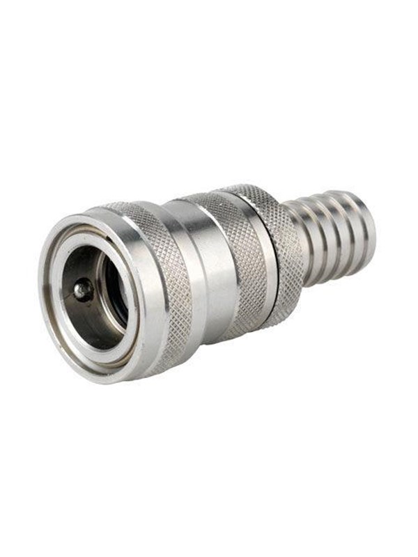 Nito 3/4" stainless steel coupler with 3/4" hose tail