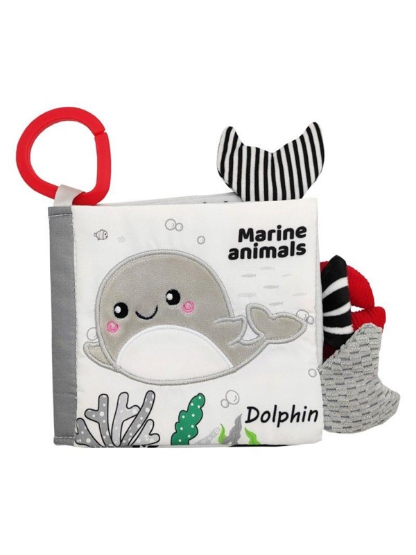 Akuku First book from fabric sensory book MARINE ANIMA