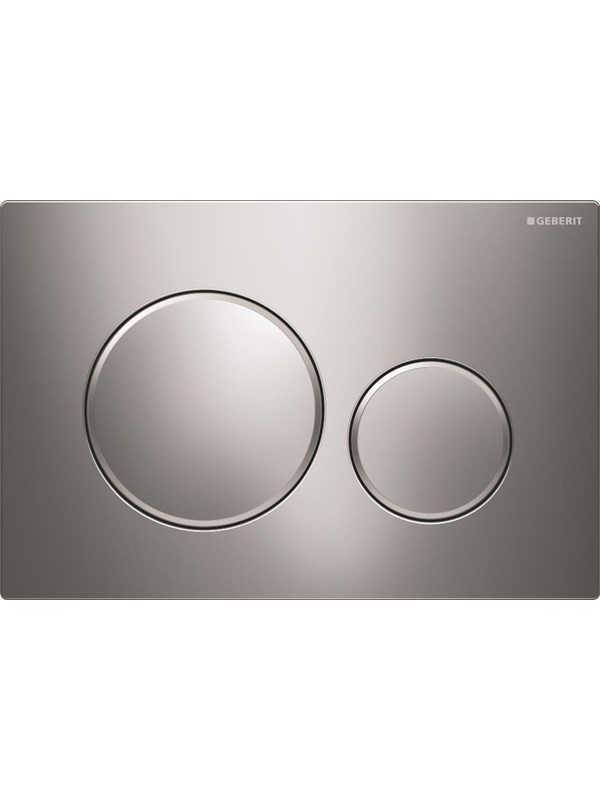Geberit actuator plate sigma20 for dual flush bright chrome