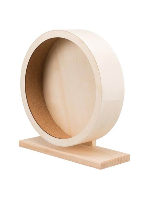 Trixie Wooden Exercise Wheel Small Animals 33cm