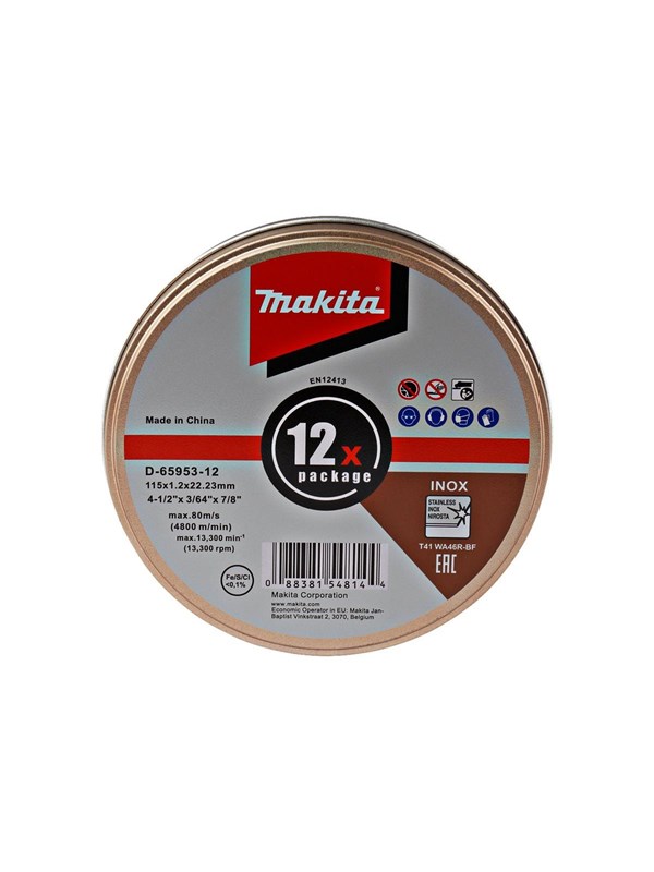 Makita D-65953-12 Cutting Disc 12 Pieces