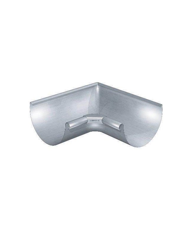 Rheinzink corner internal 90° for half-round gutter 250x0.7m