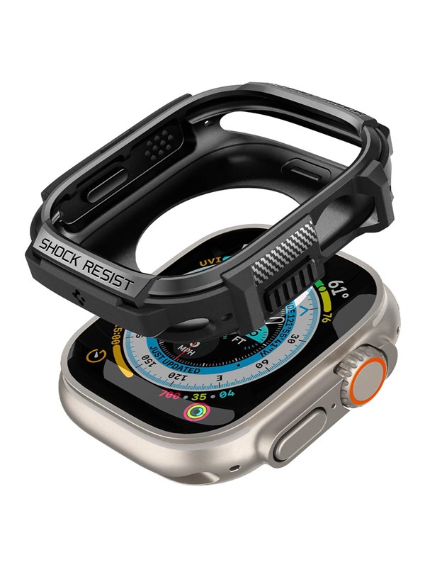 Spigen Rugged Armor - black - Apple Watch Ultra 3/2/1