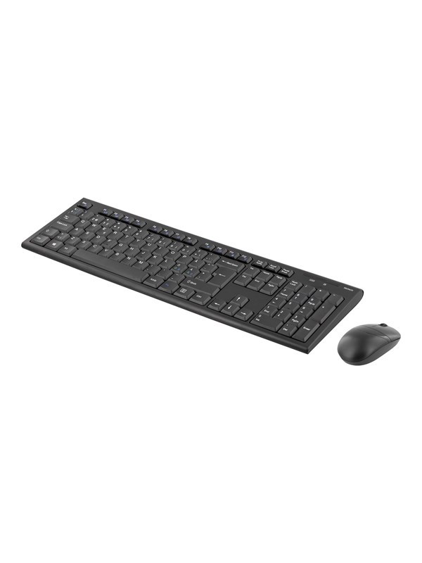 Deltaco TB-114 - keyboard and mouse set - Nordic - black - Tastatur & Mussett - Nordisk - Svart