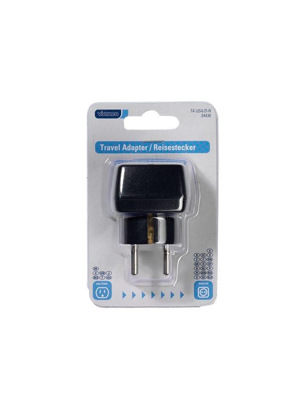 Vivanco Traveladapter USA - Europé