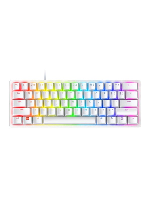 Razer Huntsman Mini Linear - Mercury - ND - Gamingtastatur - Uten numpad - Nordisk - Hvit