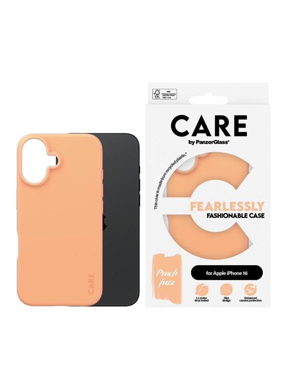 CARE by PanzerGlass Case Fashion Peachy iPhone 16