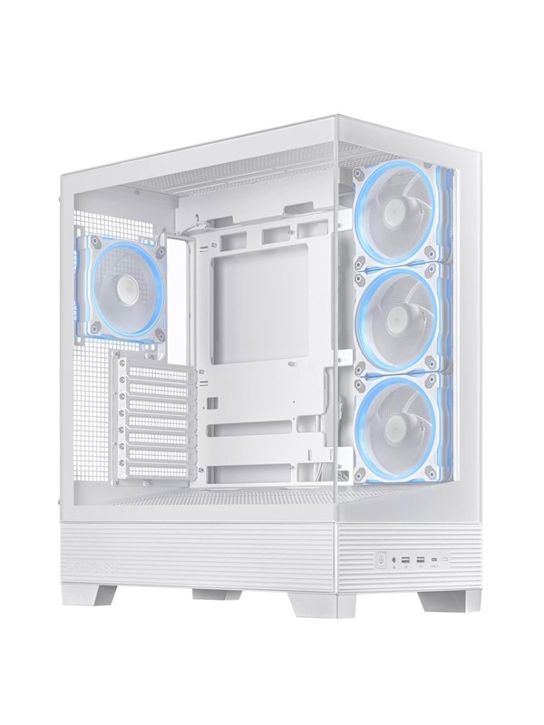 ASUS A31 PLUS TG ARGB WHITE - Kabinett - Miditower - Hvit