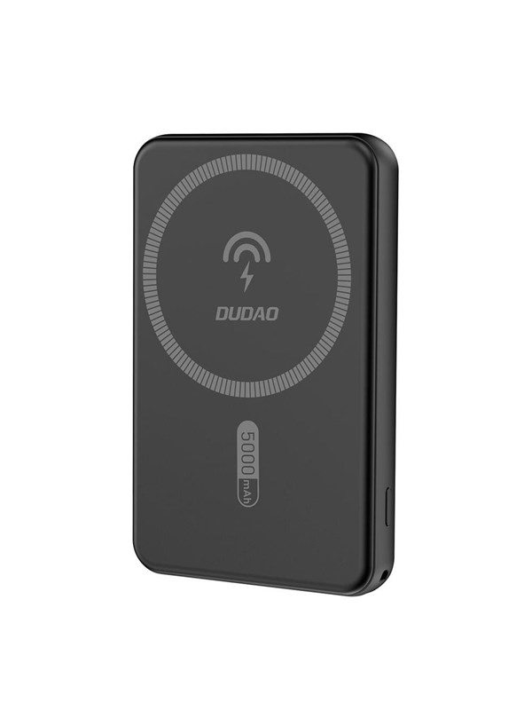 Dudao K14S USB-C / MagSafe wireless powerbank 20W 5000mAh - black Nødlader - Svart - 5000 mAh