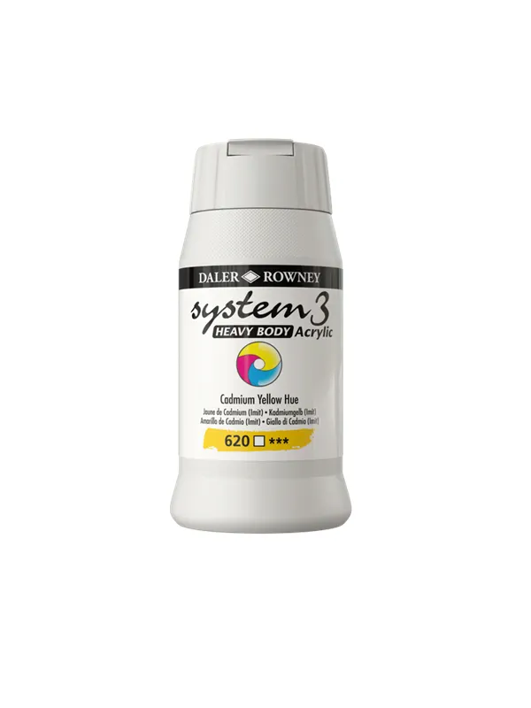Daler-Rowney System3 Heavy Body 500 ml Cadmium Yellow Hue