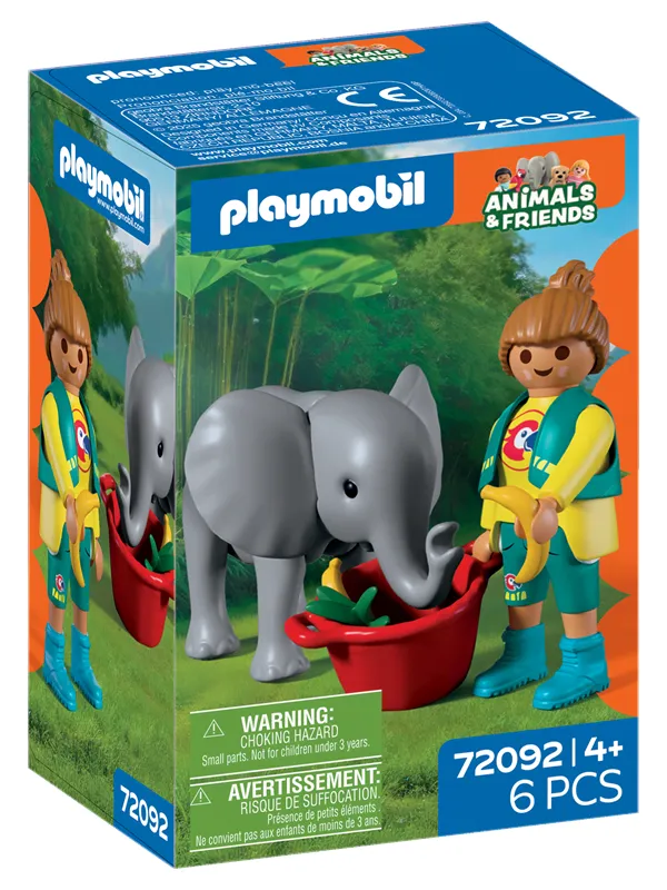 Playmobil Zoo: Baby-elefant og dyrepasser