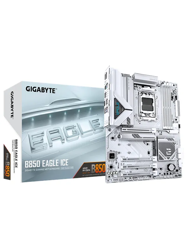 GIGABYTE B850 EAGLE ICE Hovedkort - AMD B850 - AMD AM5 socket - DDR5 RAM - ATX