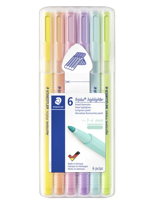 Staedtler Highlighter tripl.pastel 6pcs.box