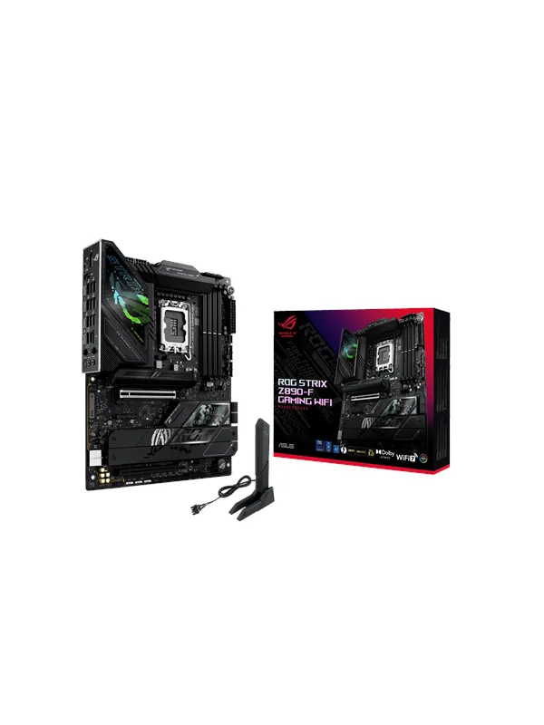 ASUS ROG STRIX Z890-F GAMING WIFI Hovedkort - Intel Z890 - Intel LGA1851 socket - DDR5 RAM - ATX