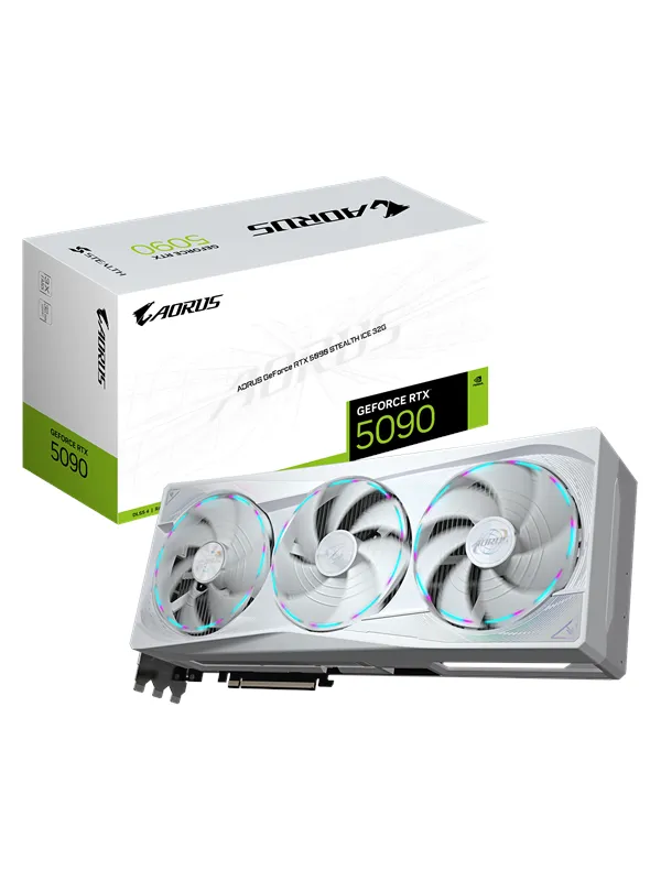GIGABYTE GeForce RTX 5090 AORUS Stealth ICE - 32GB GDDR7 RAM - Grafikkort