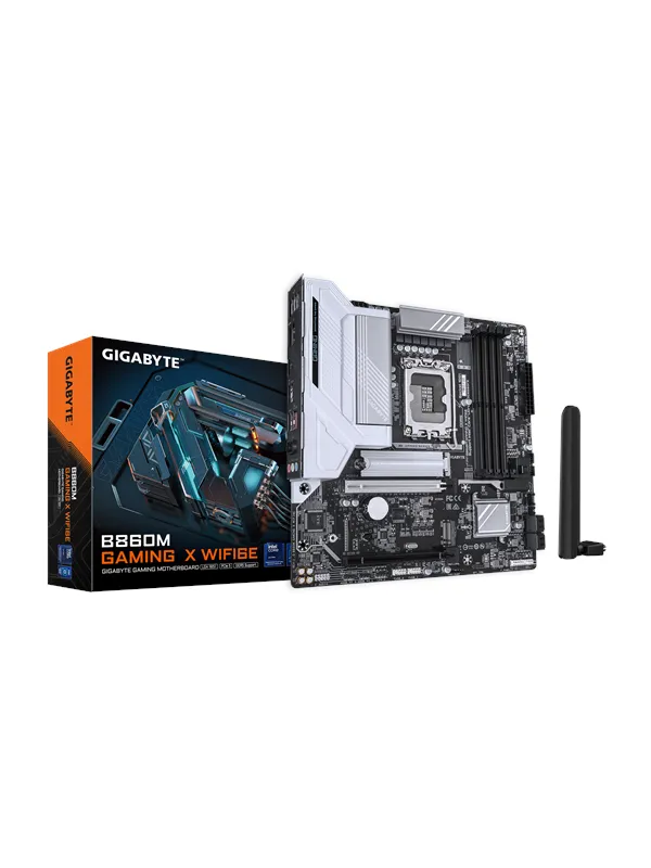 GIGABYTE B860M GAMING X WIFI6E Hovedkort - Intel B860 - Intel LGA1851 socket - DDR5 RAM - Micro-ATX