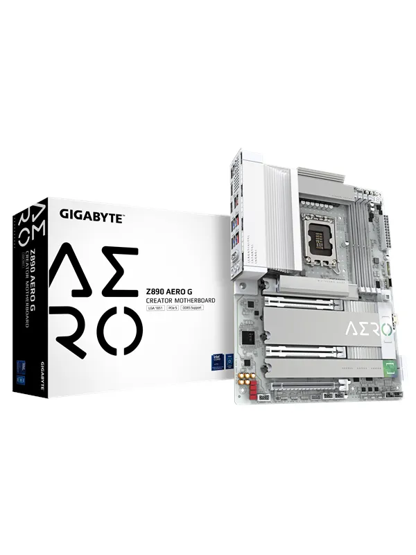 GIGABYTE Z890 AERO G Hovedkort - Intel Z890 - Intel LGA1851 socket - DDR5 RAM - ATX