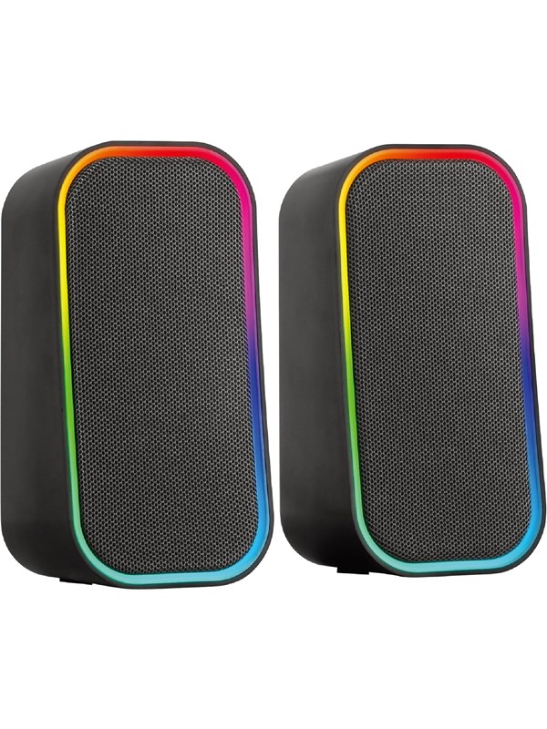 Speed-Link TOKEN RGB Gaming Stereo Speakers - Black - 2.0 kanaler - Svart