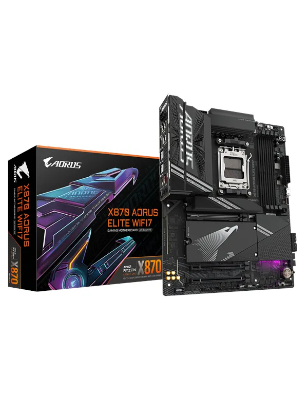 GIGABYTE X870 AORUS ELITE WIFI7 Hovedkort - AMD X870 - AMD AM5 socket - DDR5 RAM - ATX