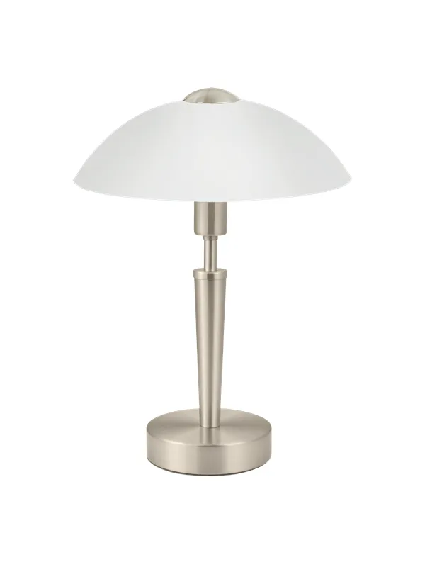 EGLO SOLO 1 table lamp white/brushed steel