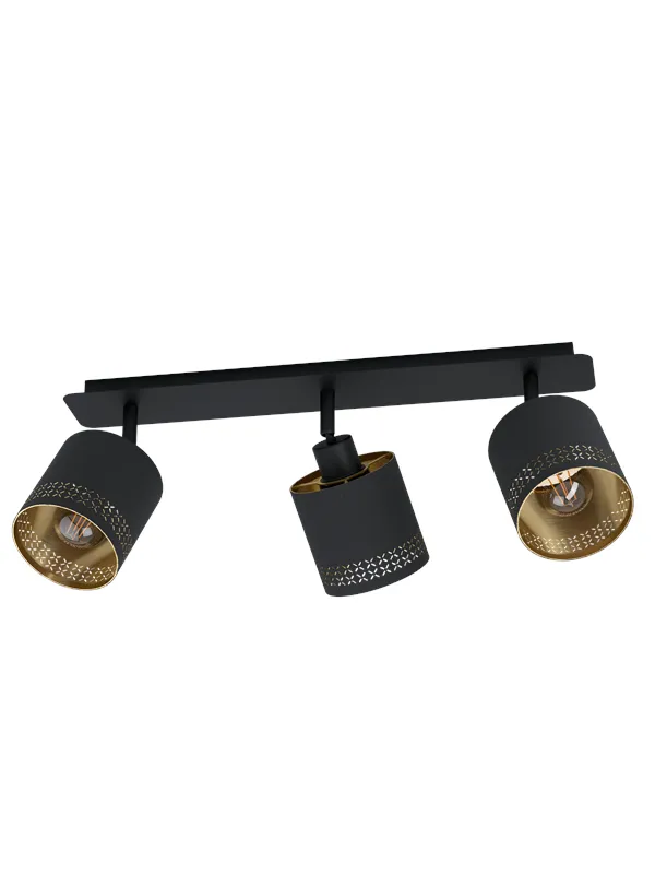 EGLO ESTEPERRA spot rail 3L black/gold